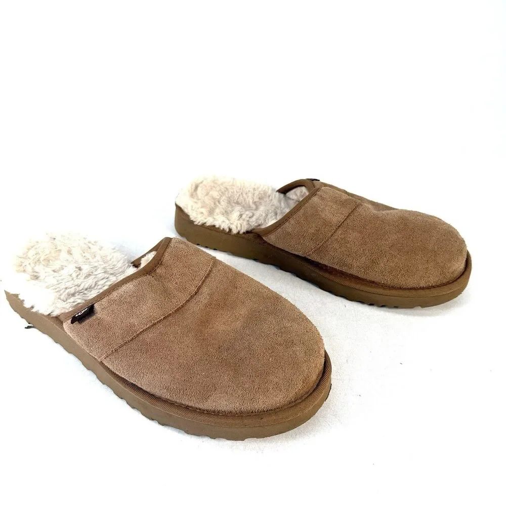 UGG Leisure Outdoor Slide Mens Size 8 Slip-On Casual Slipper Shoes Brown